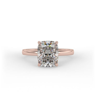 Hazel Cushion Solitaire Set Lab Grown Engagement