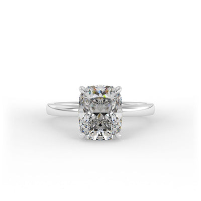 Hazel Cushion Solitaire Set Lab Grown Engagement