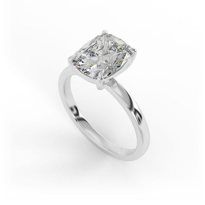 Hazel Cushion Solitaire Set Lab Grown Engagement