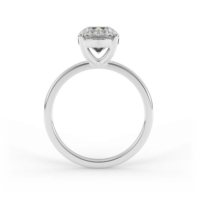 Hazel Cushion Solitaire Set Lab Grown Engagement