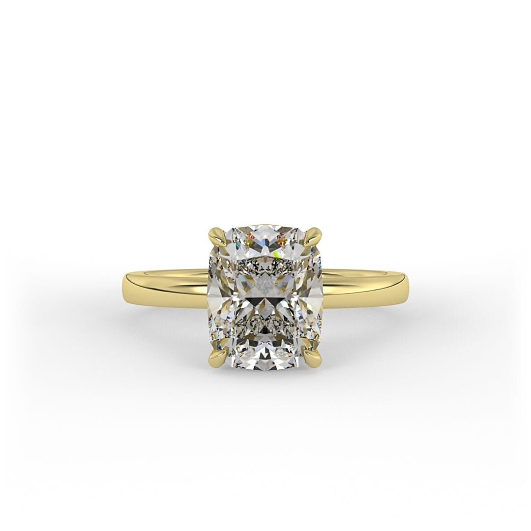 Hazel Cushion Solitaire Set Lab Grown Engagement