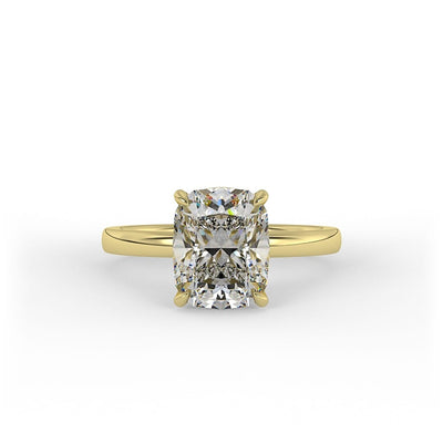 Hazel Cushion Solitaire Set Lab Grown Engagement