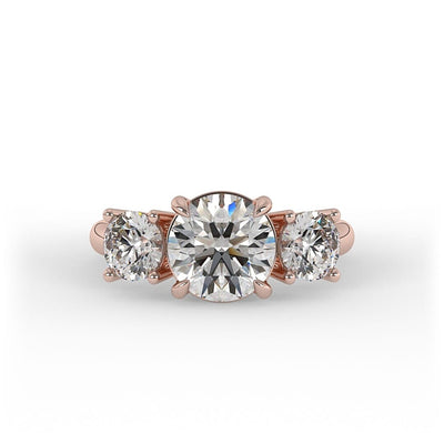 Ivy 3 - Stone Set Lab Grown Engagement Ring