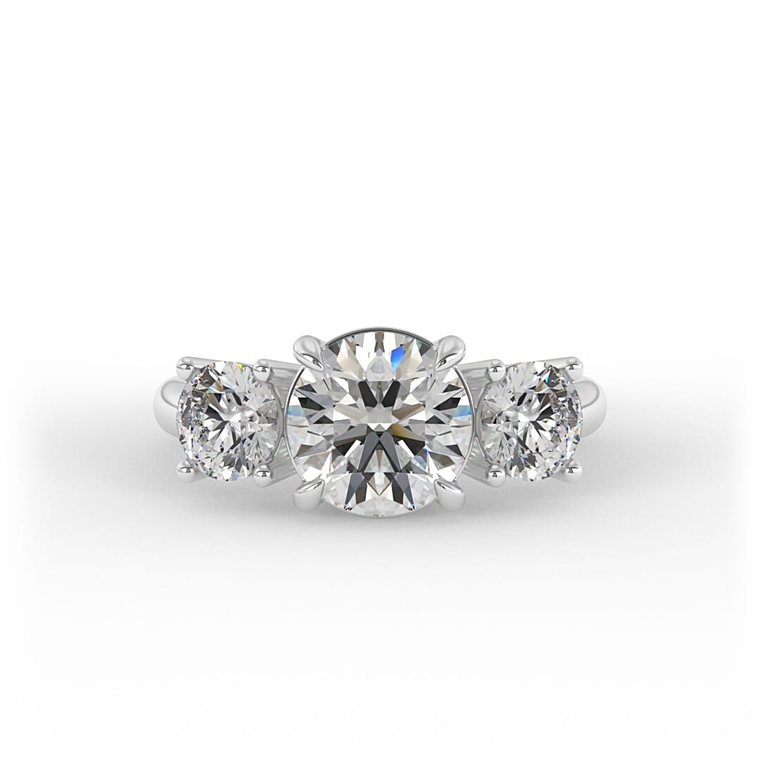 Ivy 3 - Stone Set Lab Grown Engagement Ring