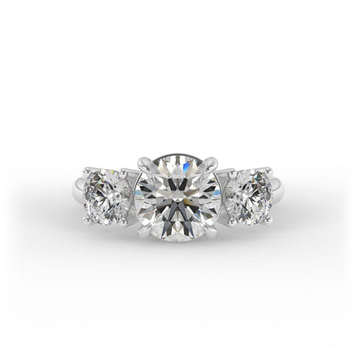 Ivy 3 - Stone Set Lab Grown Engagement Ring