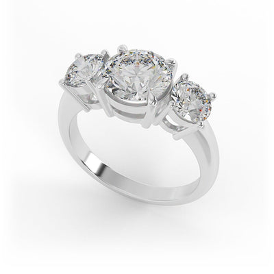 Ivy 3 - Stone Set Lab Grown Engagement Ring