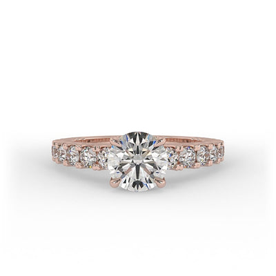 Lily Brilliant Round Lab Grown Engagement Ring