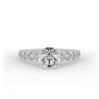 Lily Brilliant Round Engagement Ring