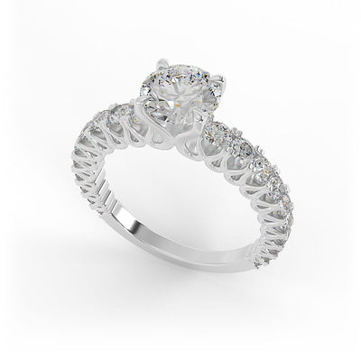 Lily Brilliant Round Engagement Ring
