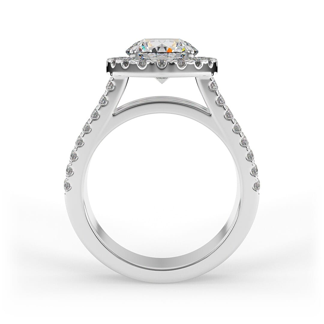 Mae Brilliant Round Halo Set Lab Grown Engagement Ring