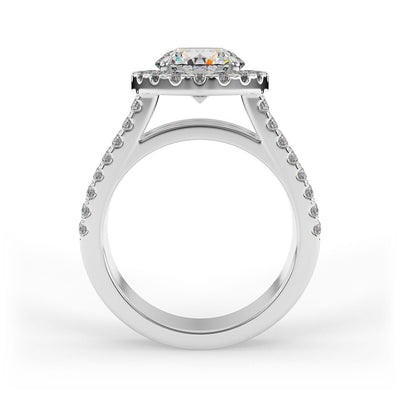 Mae Brilliant Round Halo Set Lab Grown Engagement Ring