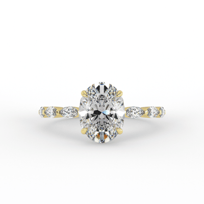 Mai Oval Prong Set Engagement Ring