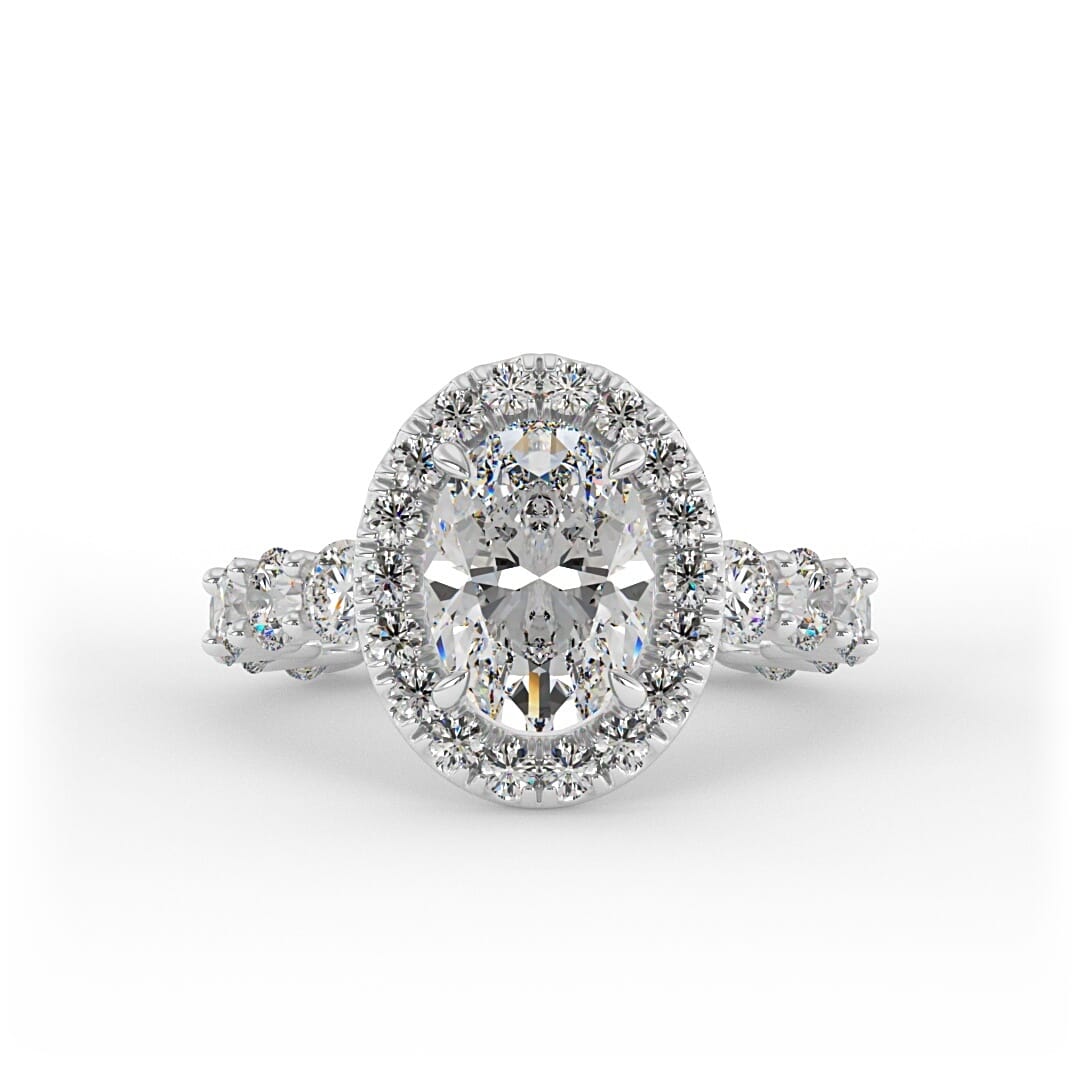 Olivia Oval Halo Set Engagement Ring