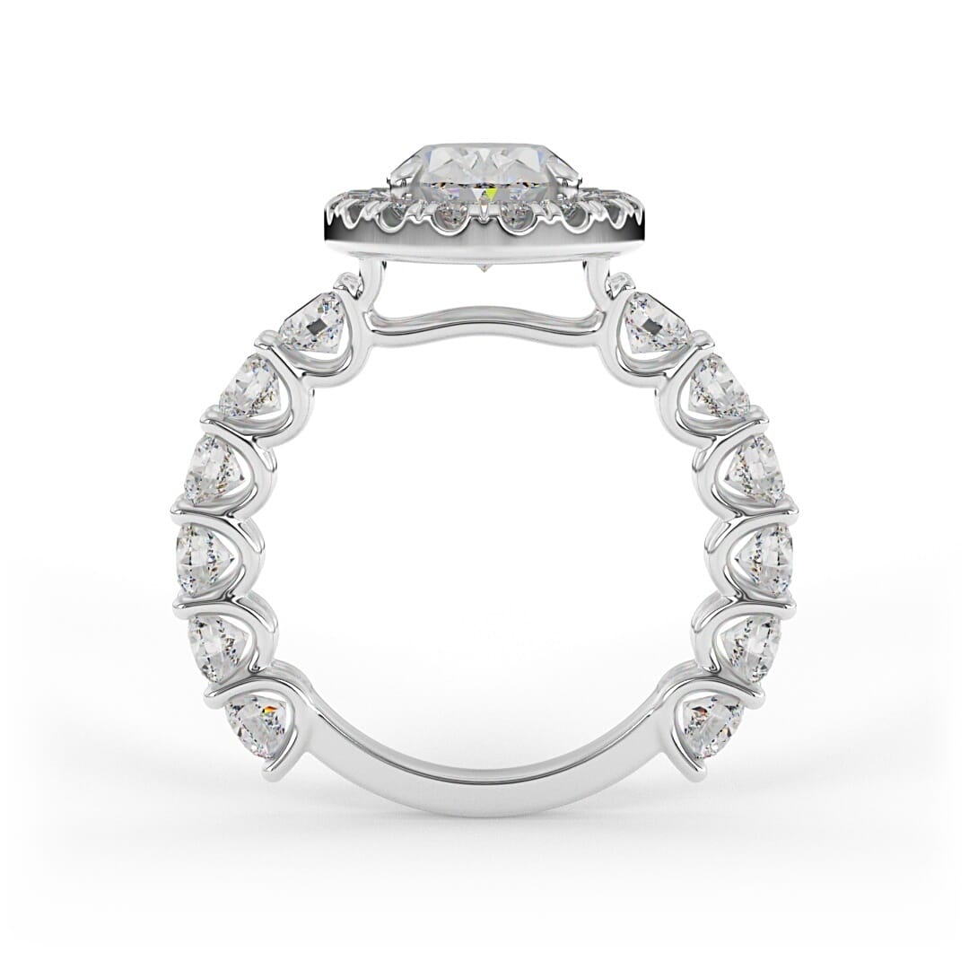 Olivia Oval Halo Set Lab Grown Engagement Ring