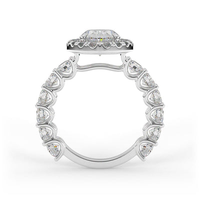 Olivia Oval Halo Set Lab Grown Engagement Ring