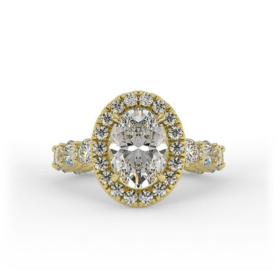 Olivia Oval Halo Set Lab Grown Engagement Ring