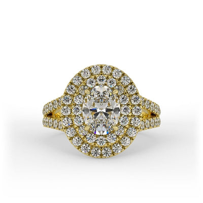 Phoebe Oval Double Halo Set Lab Grown Engagement Ring