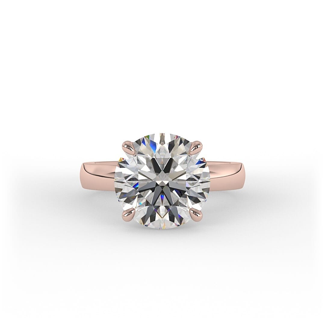 Romy Brilliant Round Solitaire Set Lab Grown Engagement Ring