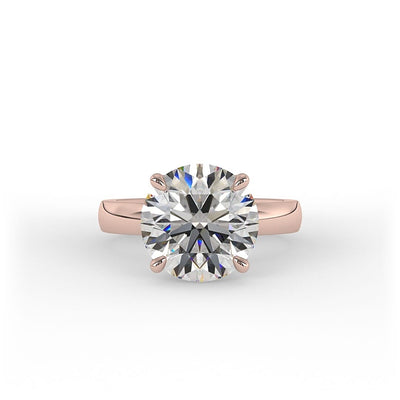 Romy Brilliant Round Solitaire Set Lab Grown Engagement Ring