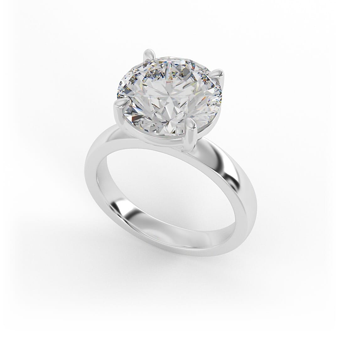 Romy Brilliant Round Solitaire Set Lab Grown Engagement Ring