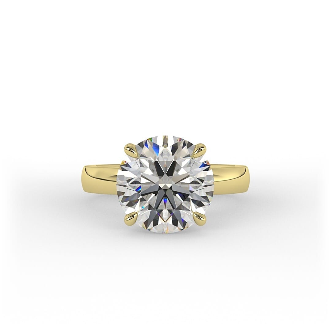 Romy Brilliant Round Solitaire Set Lab Grown Engagement Ring