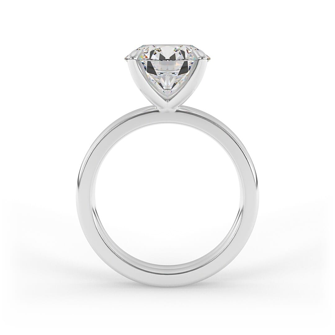 Stella Double Band Brilliant Round Solitaire Lab Grown Engagement Ring