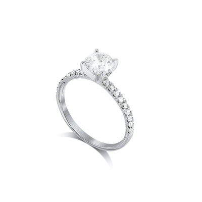 Bell Brilliant Round Lab Grown Engagement Ring