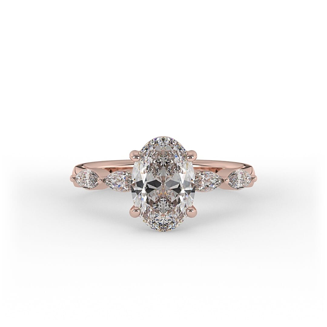 Willow Oval Lab Grown Engagement Ring