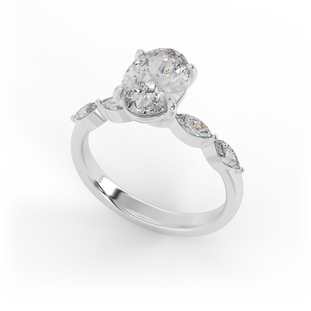 Willow Oval Lab Grown Engagement Ring