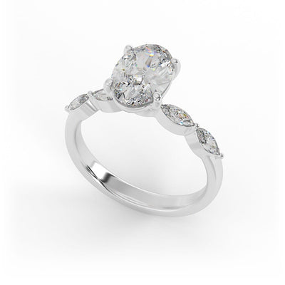 Willow Oval Lab Grown Engagement Ring
