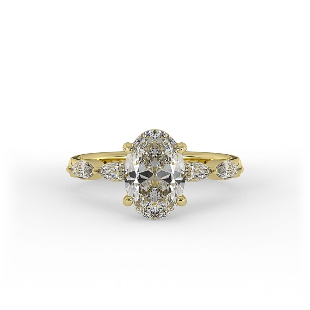 Willow Oval Lab Grown Engagement Ring
