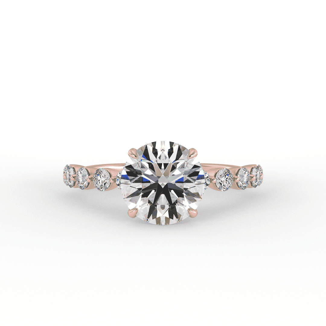 Lab Grown Roni Brilliant Round Engagment Ring