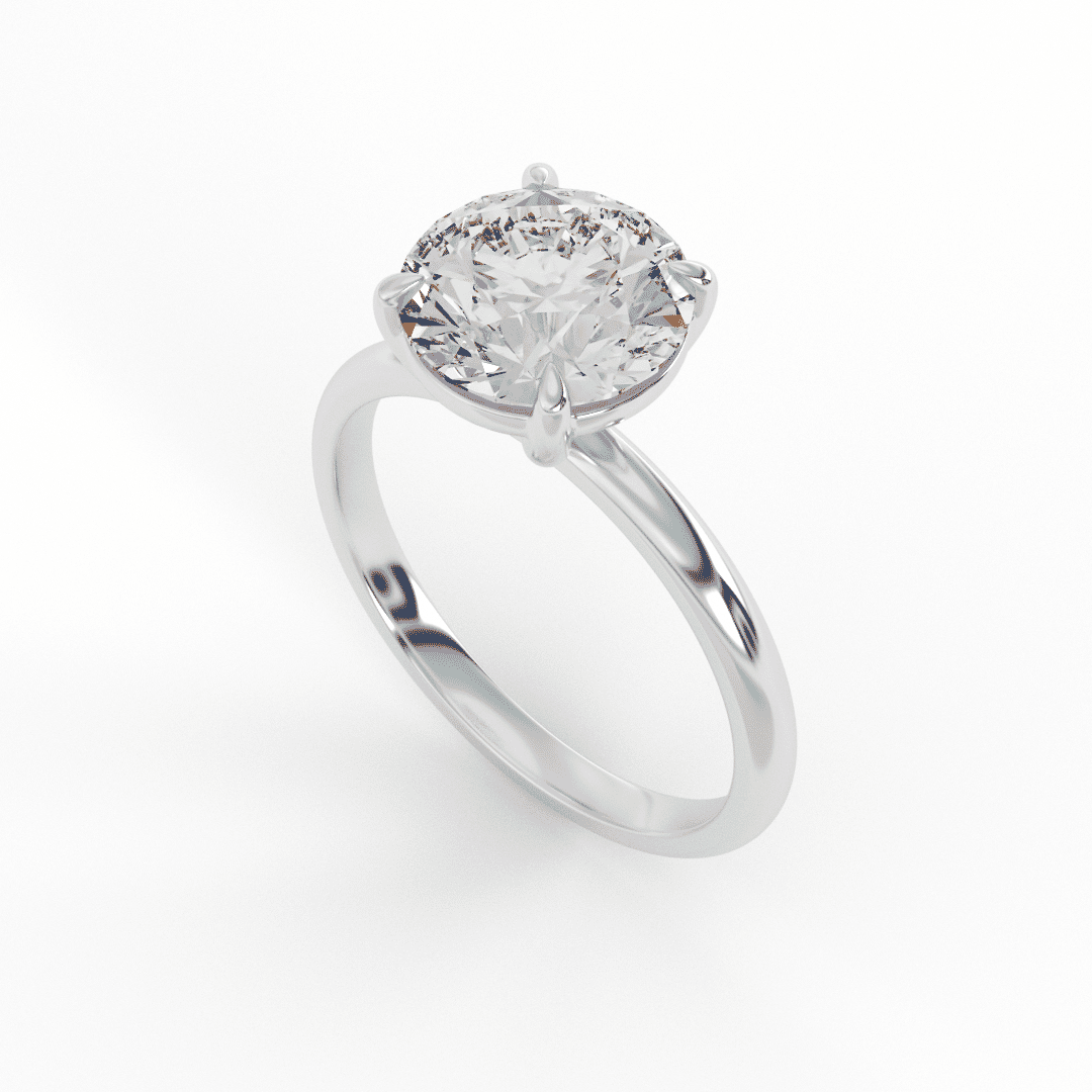 Lab Grown Solitaire Ring