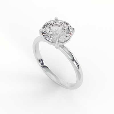 Lab Grown Solitaire Ring