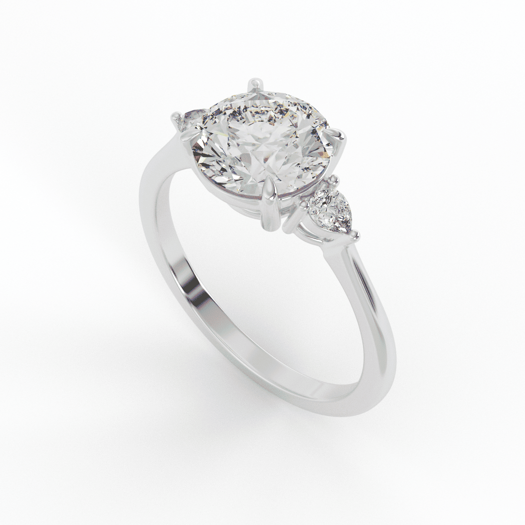 Lab Grown Ariana Brilliant Round Engagement Ring