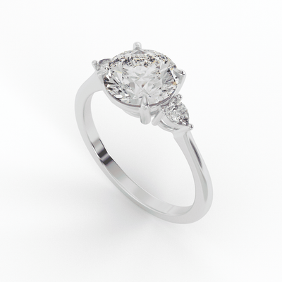 Lab Grown Ariana Brilliant Round Engagement Ring