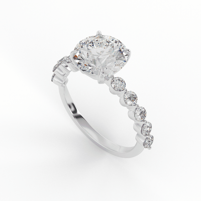 Lab Grown Roni Brilliant Round Engagment Ring