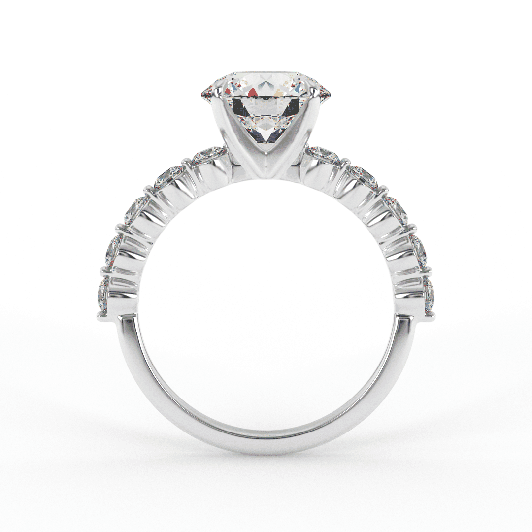 Lab Grown Roni Brilliant Round Engagment Ring